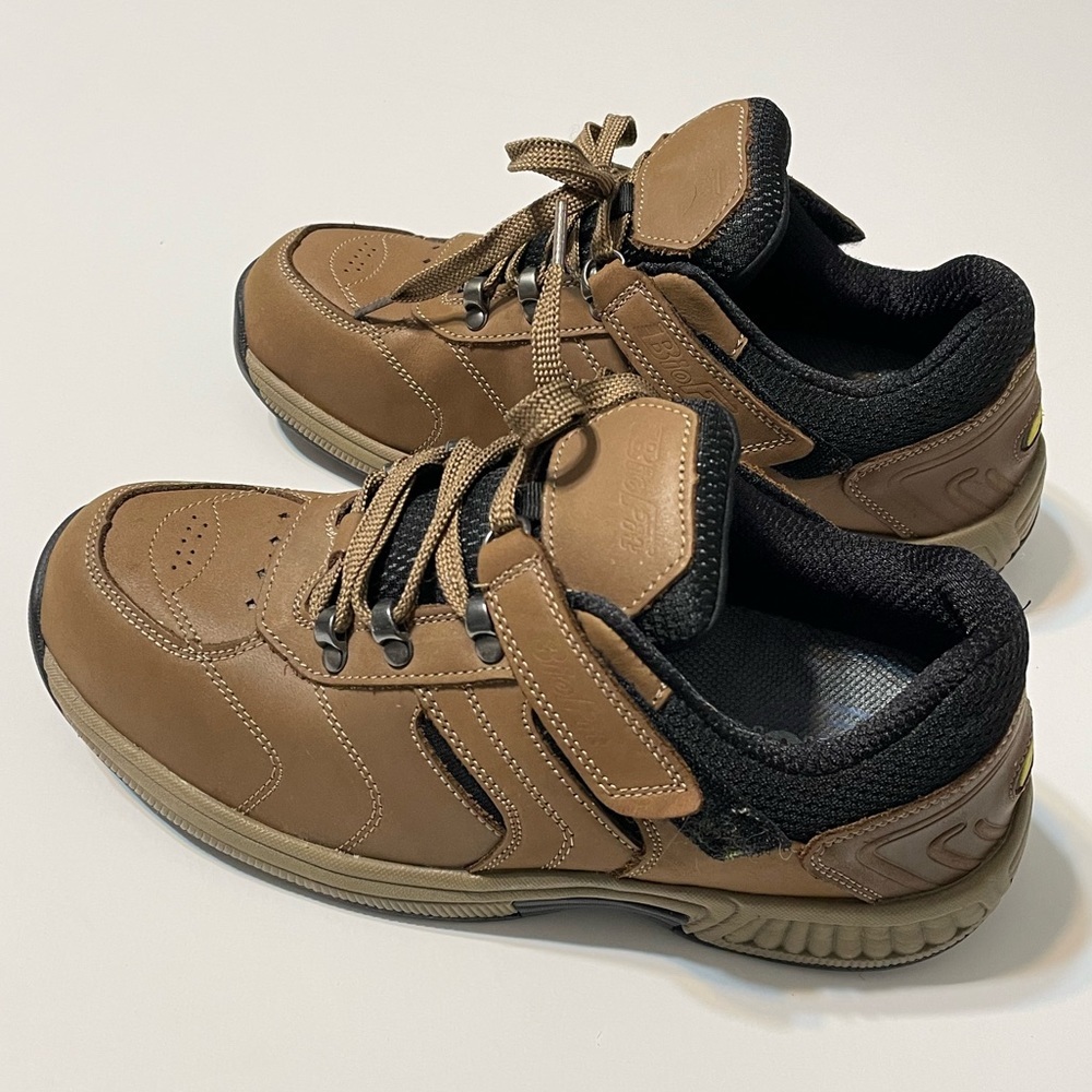 Orthofeet BioFit Shreveport Mens Size 8.5 W Brown Leather Orthopedic Shoes - Picture 2 of 12